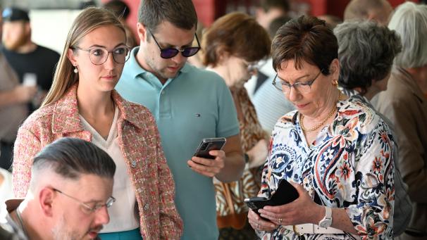 <p>Hochspannung herrschte bei der SP beim Warten auf die Wahlergebnisse.</p>