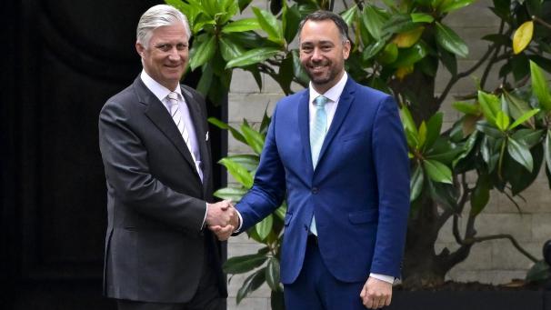 <p>König Philippe empfängt den Vorsitzenden von Les Engagés, Maxime Prévot, in Audienz.</p>