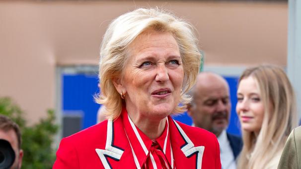 <p>Die belgische Delegation wird von Prinzessin Astrid angeführt.</p>