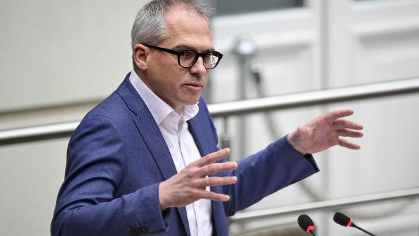 <p>Der N-VA-Haushaltsminister Matthias Diependaele leitet die Koalitionsverhandlungen in Flandern.</p>