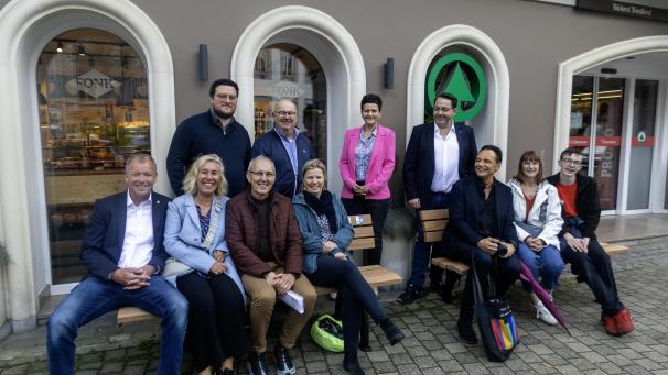 <p>Anfang der Woche wurde die neue Themenroute „Bank sei Dank – Engagement macht stark!“ vorgestellt.</p>