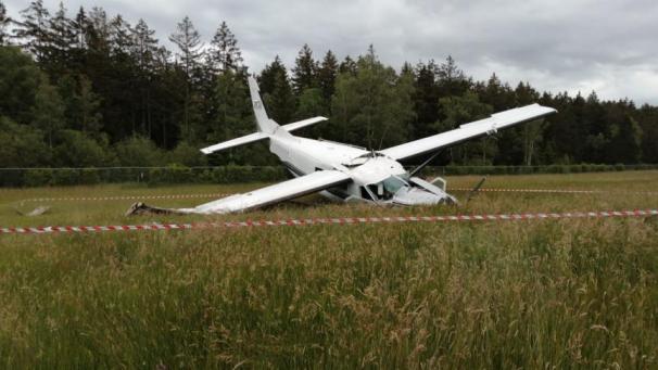 <p>Die Absturzstelle in Spa: Als Unfallursache werden technische Probleme vermutet.</p>