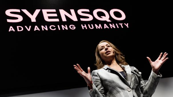 <p>Ilham Kadri, CEO des belgischen Top-20 Unternehmens Syensqo</p>