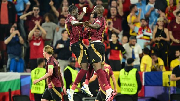 <p>Freudensprung: Belgien besiegt Rumänien beim „Heimspiel“ in Köln.</p>