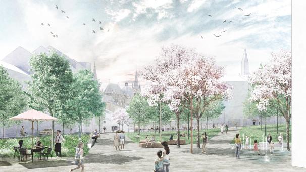 <p>Das Altstadtquartier Büchel soll ein urbaner Raum mit viel Grün, attraktiver Architektur und ansprechenden Aufenthaltsflächen werden.</p>