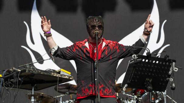 <p>Faith-No-More-Sänger und Schrägvogel Mike Patton, der zum ersten Mal mit Mr. Bungle auf dem Graspop war.</p>