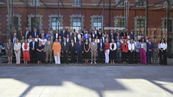 <p>Gruppenbild der wallonischen Abgeordneten.</p>