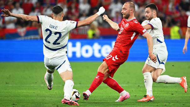 <p>Christian Eriksen und Dänemark treffen im Achtelfinale auf Deutschland.</p>