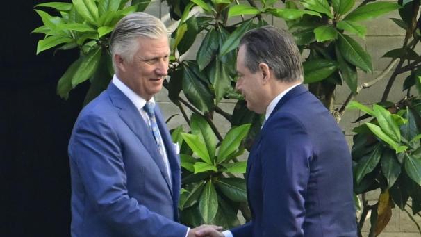 <p>König Philippe und Bart De Wever trafen sich am Mittwochmorgen.</p>