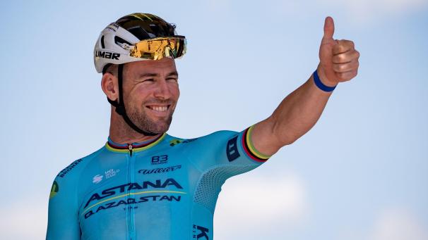 <p>Die Nummer eins: Mark Cavendish fährt seinen 35. Etappensieg bei der Tour heraus.</p>
