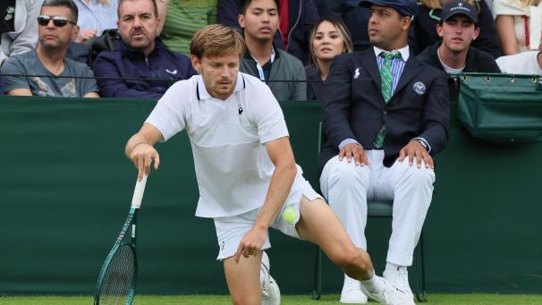 <p>Gestolpert: Für David Goffin kam in Wimbledon bereits in der ersten Runde das bittere Aus.</p>