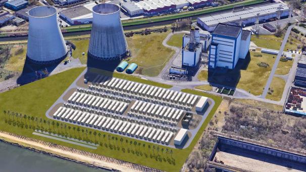 <p>So soll der Batteriepark in Vilvoorde einmal aussehen.</p>