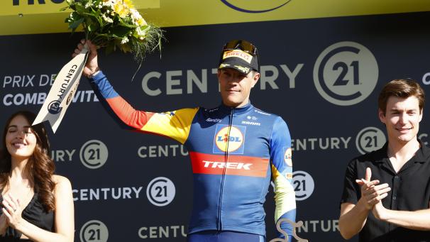 <p>Jasper Stuyven war am Sonntagabend sichtlich enttäuscht.</p>