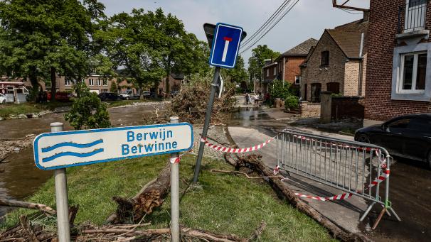 <p>Die Fluten hatten im Mai in der Gemeinde Voeren eine Schneise der Verwüstung hinterlassen.</p>