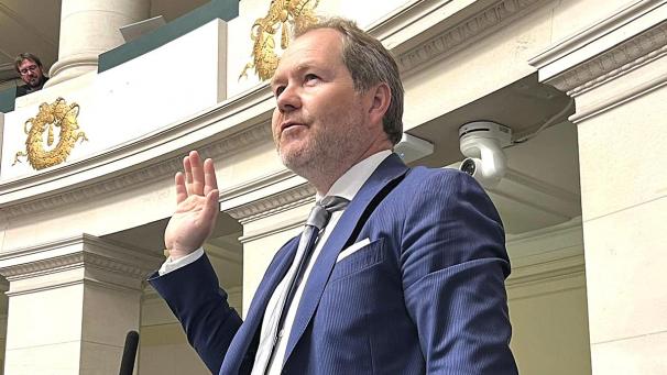 <p>Luc Frank am Mittwoch in der Kammer</p>