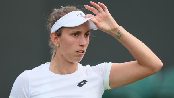 <p>Blick gen Halbfinale im Damen-Doppel: Elise Mertens</p>