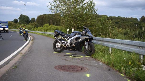 <p>Blick auf die Unfallstelle</p>