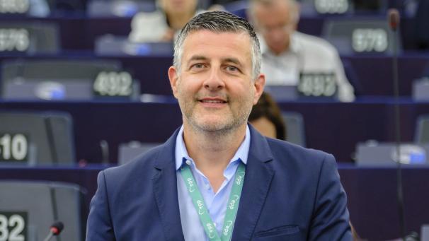 <p>Pascal Arimont nach der Einsetzung des EU-Parlaments</p>