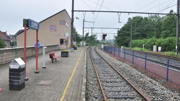 <p>Ein Blick auf den Eupener Bahnhof</p>