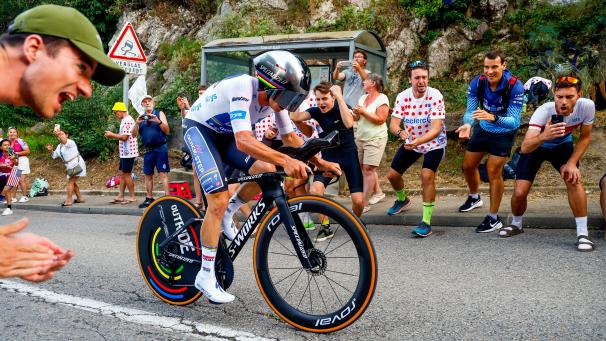 <p>Remco Evenepoel beendete seine erste Tour de France als Gesamtdritter.</p>