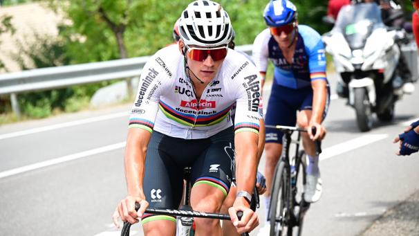 <p>Enttäuschung: Mathieu Van der Poel überzeugte bei der Tour nur als Anfahrer für Jasper Philipsen.</p>