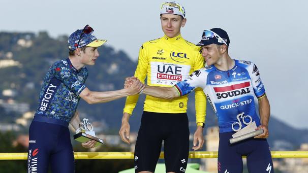 <p>Tadej Pogacar gewann am Sonntag zum dritten Mal die Tour de France.</p>