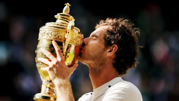 <p>Andy Murray bei seinem Wimbledon-Triumph 2016</p>