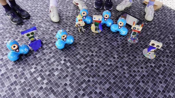 <p>Das Programmieren der Dash-Roboter machte viel Spaß.</p>