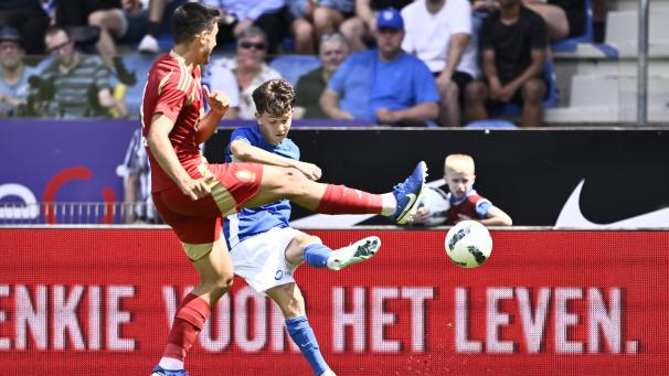 <p>Konstantinos Karetsas hatte die besten Chancen für Genk.</p>