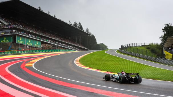 <p>George Russell triumphiert in Spa-Francorchamps.</p>