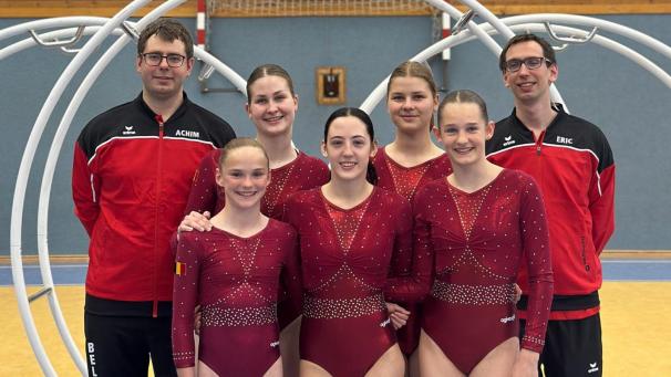<p>Mit fünf Turnerinnen ist Belgien bei der Rhönrad-WM vertreten. Angesichts der vier Juniorinnen im Team ist erstmals ein Start im Mannschaftswettbewerb möglich.</p>