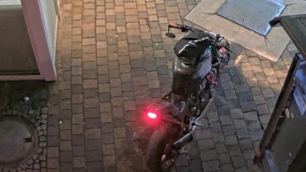 <p>Das vom Täter in Lichtenborn genutzte Motorrad</p>