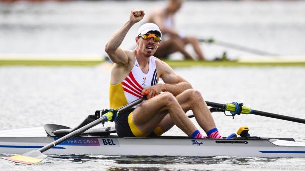 <p>Tim Brys hatte am Samstag allen Grund zum Jubeln.</p>