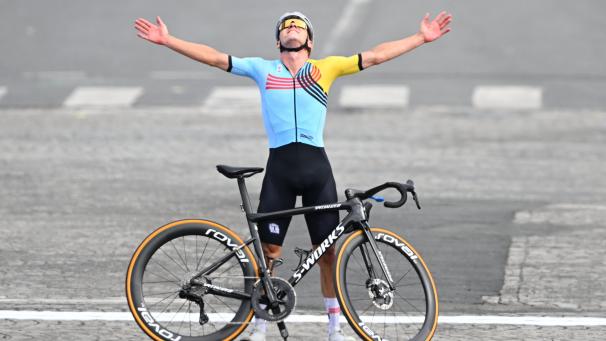 <p>Radstar Remco Evenepoel hat auch das olympische Straßenrennen gewonnen.</p>