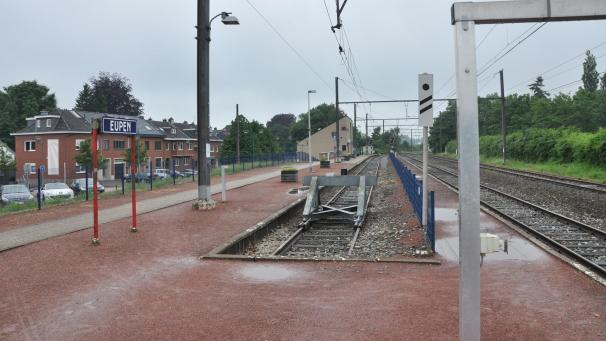 <p>Ein Blick auf den Eupener Bahnhof</p>