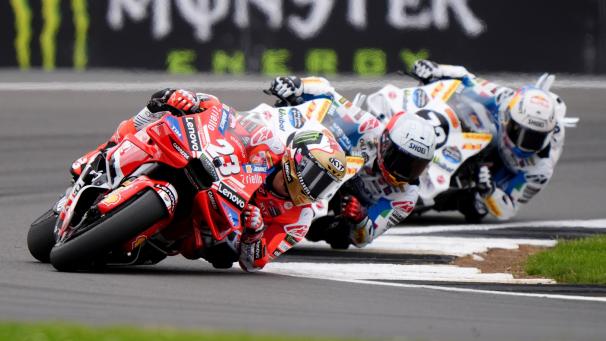 <p>Der Schnellste: Enea Bastianini (Ducati) gewinnt den MotoGP-Sieger in Silverstone.</p>