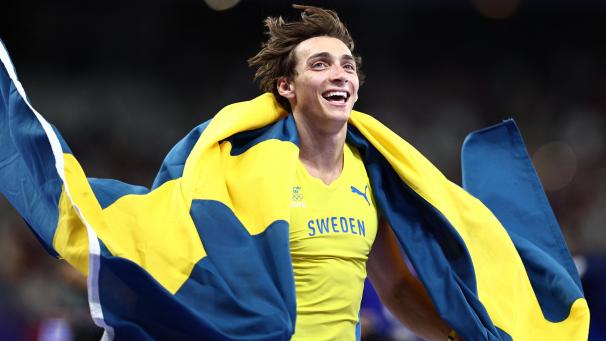 <p>Der neue König von Paris: Weltrekordler Armand Duplantis, Olympiasieger im Stabhochsprung.</p>