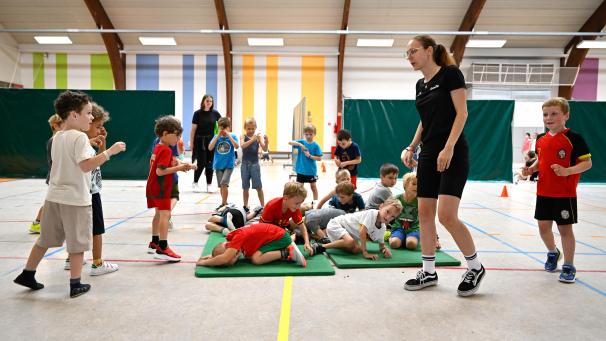 <p>Tagein, tagaus werden beim Sportlager in Raeren verschiedene Sportaktivitäten durchgeführt.</p>