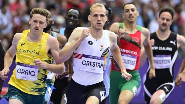 <p>Eliott Crestan bringt seinen Vorlauf über 800 Meter sicher als Sieger nach Hause.</p>