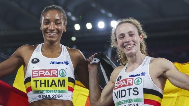 <p>Belgische Hoffnungsträger: Nafi Thiam (links) und Noor Vidts.</p>
