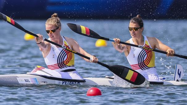 <p>Medaille knapp verpasst: Hermien Peters und Lize Broekx belegen über die 500 Meter den fünften Platz.</p>