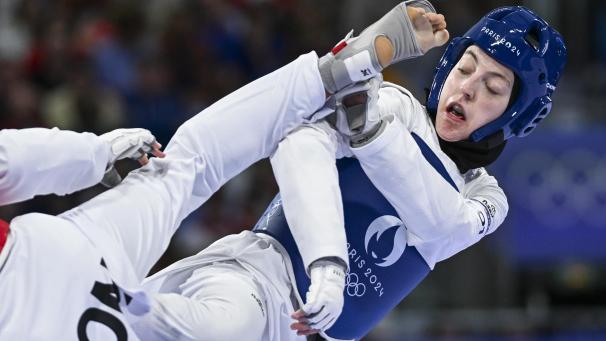<p>Knappe Niederlage im Halbfinale: Sarah Chaâri kämpft am Abend um Bronze.</p>