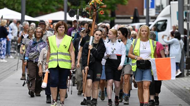 <p>Die Pilger haben am Freitagmorgen Eupen verlassen.</p>