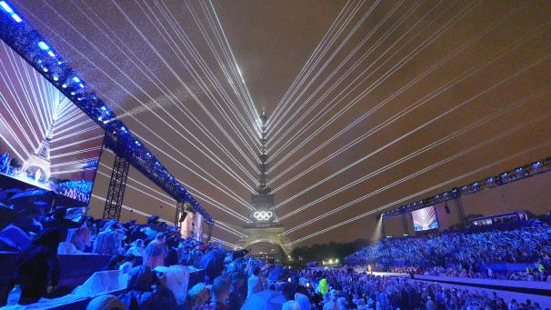 <p>Wie schon bei der Eröffnungszeremonie (Bild) sind vor der Abschlussfeier am Abend im Stade de France nur wenige Details offiziell bekannt.</p>