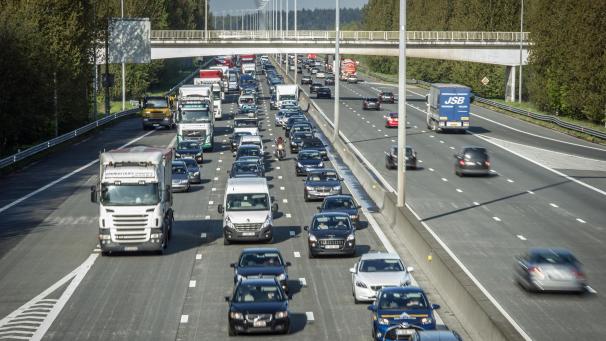 <p>Stau auf der E 17</p>