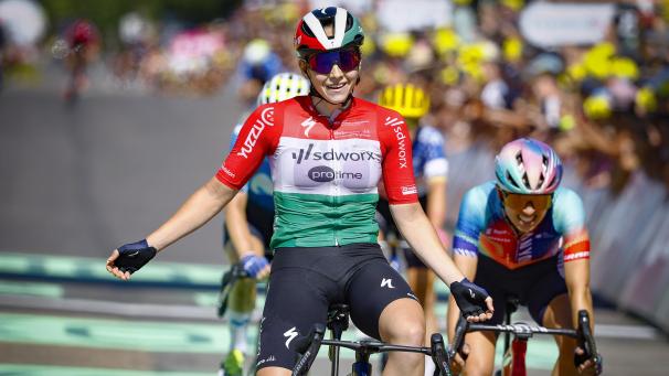 <p>Blanka Vas gewinnt die fünfte Etappe der Tour des France Femmes.</p>