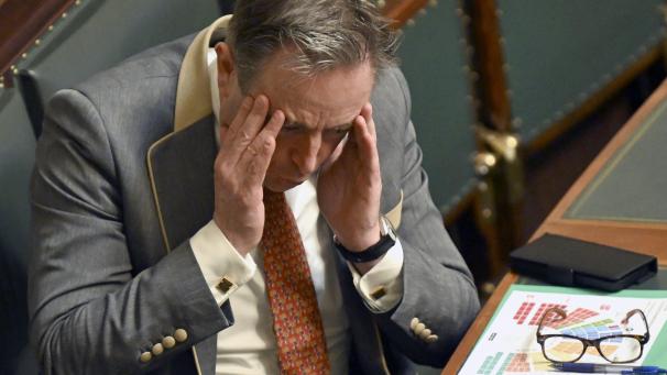<p>Regierungsbildner Bart De Wever macht sich einen Kopf.</p>