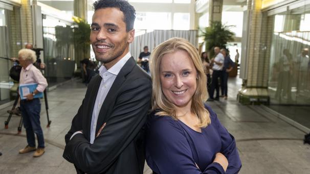 <p>Vincent Verbeecke und Eva De Bleeker kämpfen bei der Open VLD um den Parteivorsitz.</p>