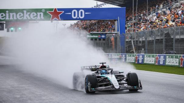 <p>Georg Russell hängt im Training alle ab – auch Weltmeister Max Verstappen.</p>