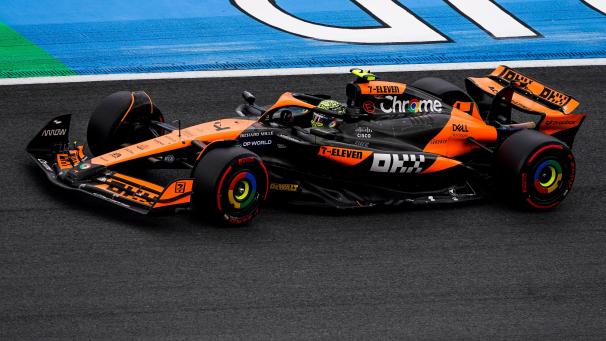 <p>Lando Norris hat sich in Zandvoort die Pole-Position geschnappt.</p>